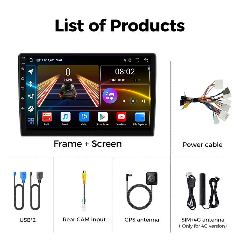 أندرويد 16 Carplay السيارات لتويوتا تندرا XK30 XK40 2000 - 2006 راديو السيارة الوسائط المتعددة مشغل فيديو الملاحة ستيريو لتحديد المواقع 5G WIFI