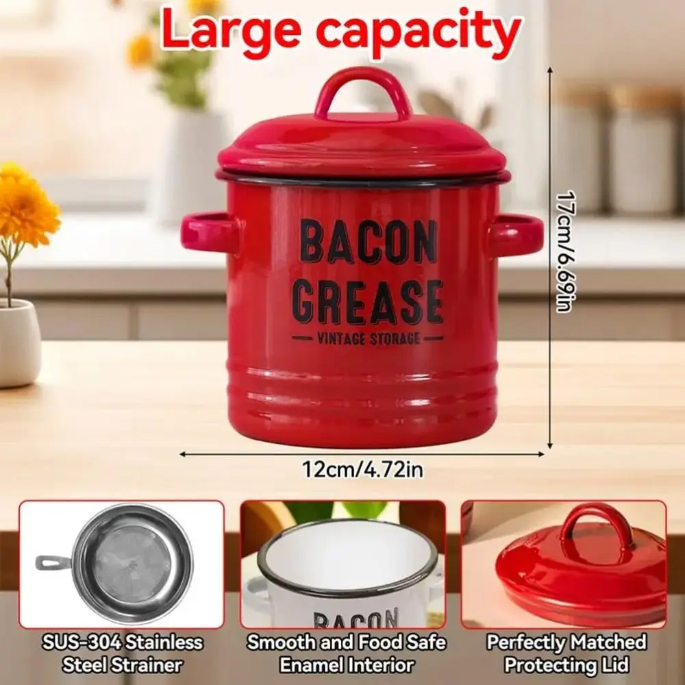 46oz Bacon Grease Saver 6