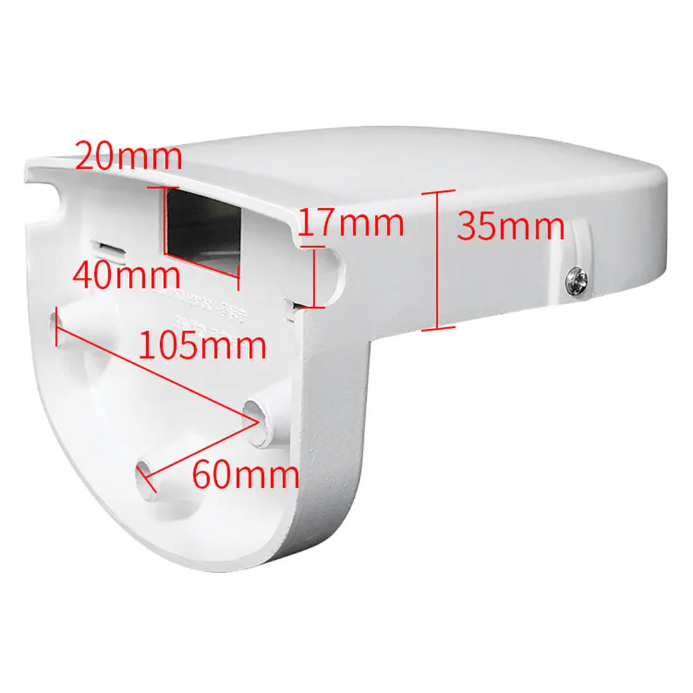 Imagem -06 - Metal Indoor Wall Mount Stand para Vigilância por Vídeo Cctv Segurança Mini Dome 4k Poe Ptz Câmera ip Suporte Lateral 25