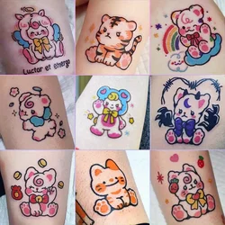 30 Sheets Cute Little Animals Tattoo Patch Tattoo Sticker Waterproof Long Lasting Arm Party Temporary Tattoo