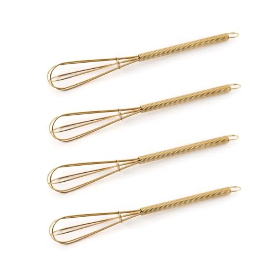 

Mini Whisks 7 ih Stainless Whisk Hand Egg Mixer for Flour Cake Egg Kitchen Cng Baking Use Whisk Gold