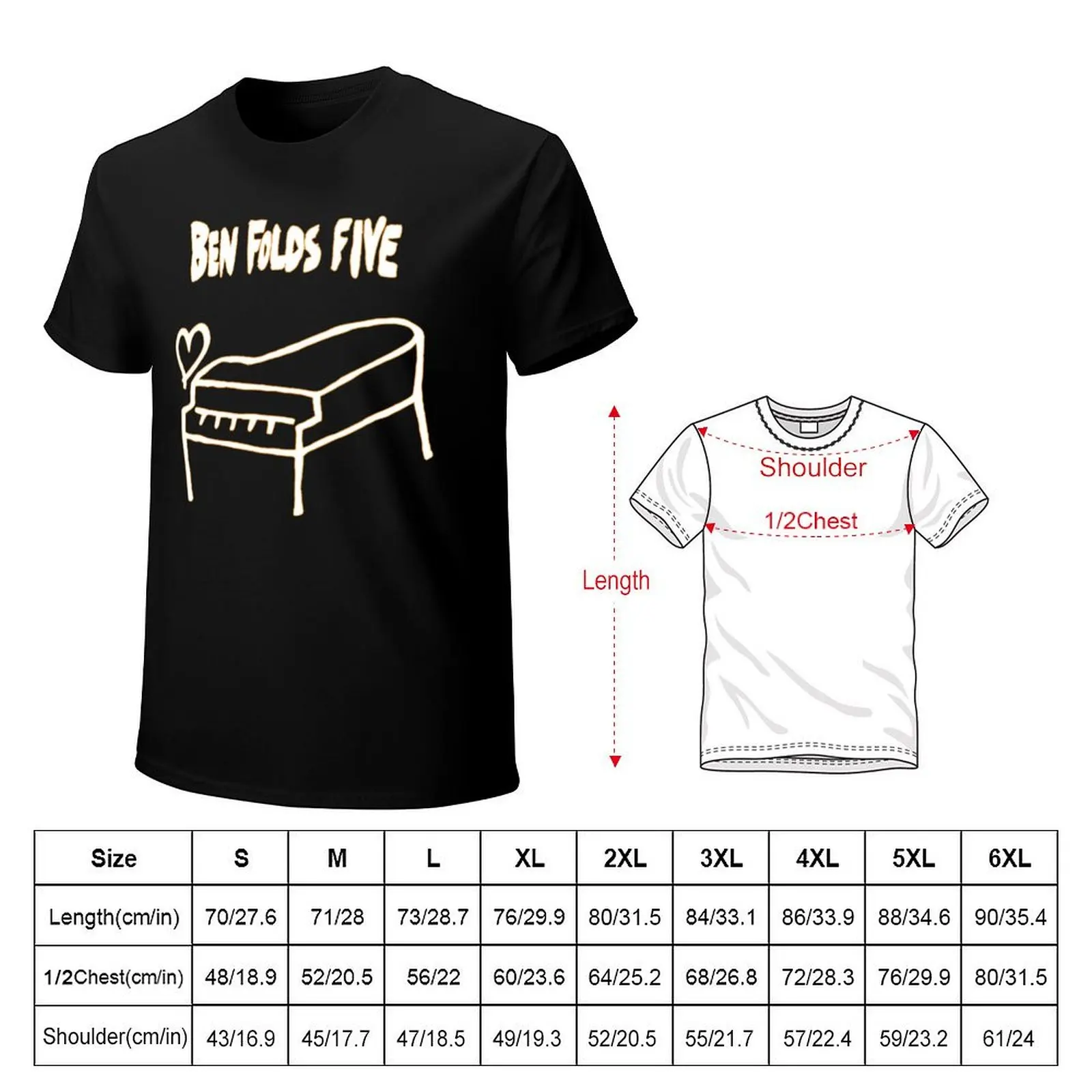 Ben Folds Five - Piano Logo T-Shirt Labor Work Casual T-Shirt