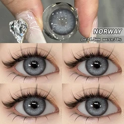 EYESHARE 1pair/2pcs Fashion Colored Contact Lenses for Eyes Blue Lenses Gray Pupils Lens Green Eye Natural Lenses Beauty Makeup