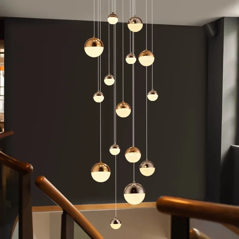 

Modern home decor led lights pendant light lamps forstaircase Chandeliers for living room hanging light indoor lighting