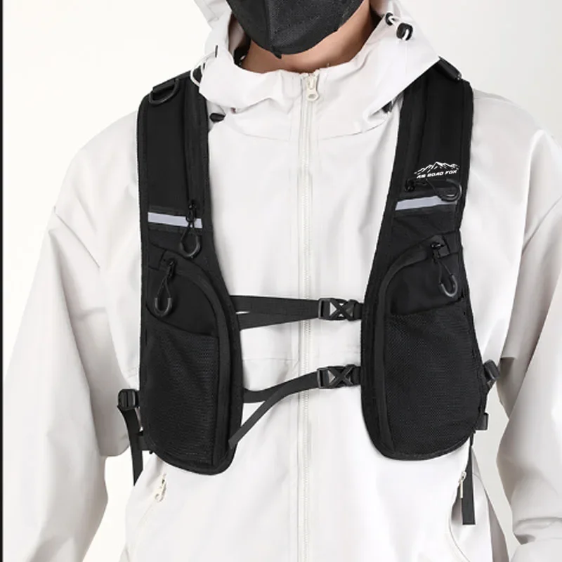 2024 Classical AM ROAD FOX Backpack Vest Cycling Running Motocross Chest Rig Bag Ride Mountain Bike Bag Storage Phone Bag