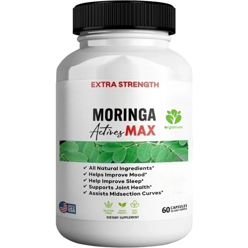 

Моринга активная максимум диетической добавки | Экстракт листьев Моринга на 800 мг поддерживает здоровье суставов с 60 вегетарианскими капсулами