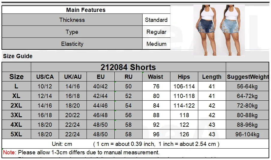 Plus Size Broken Worn Edges Sexy Ripped Hole Tassel Denim Shorts 4XL Women Casual Skinny High Waist Push Up Cut Out Short Jeans