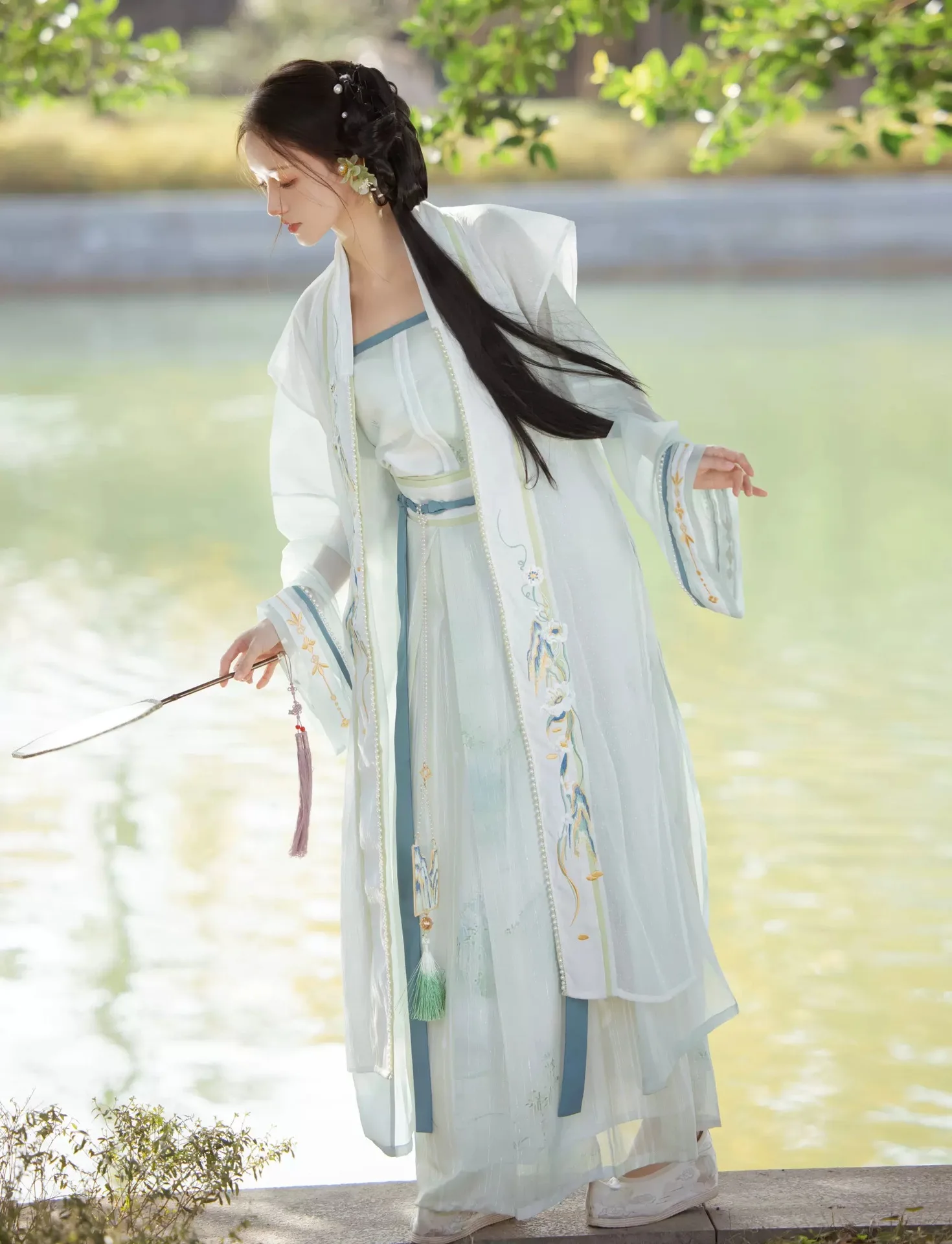 

Original Hanfu Female Song Dynasty Spring Sling Daily Fresh Embroidery New Products