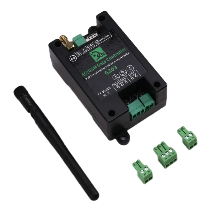 B24B GSM Remote Control Relay Switch G203 4G Mobile Phone Operated Door & Gate Controller Door Opener