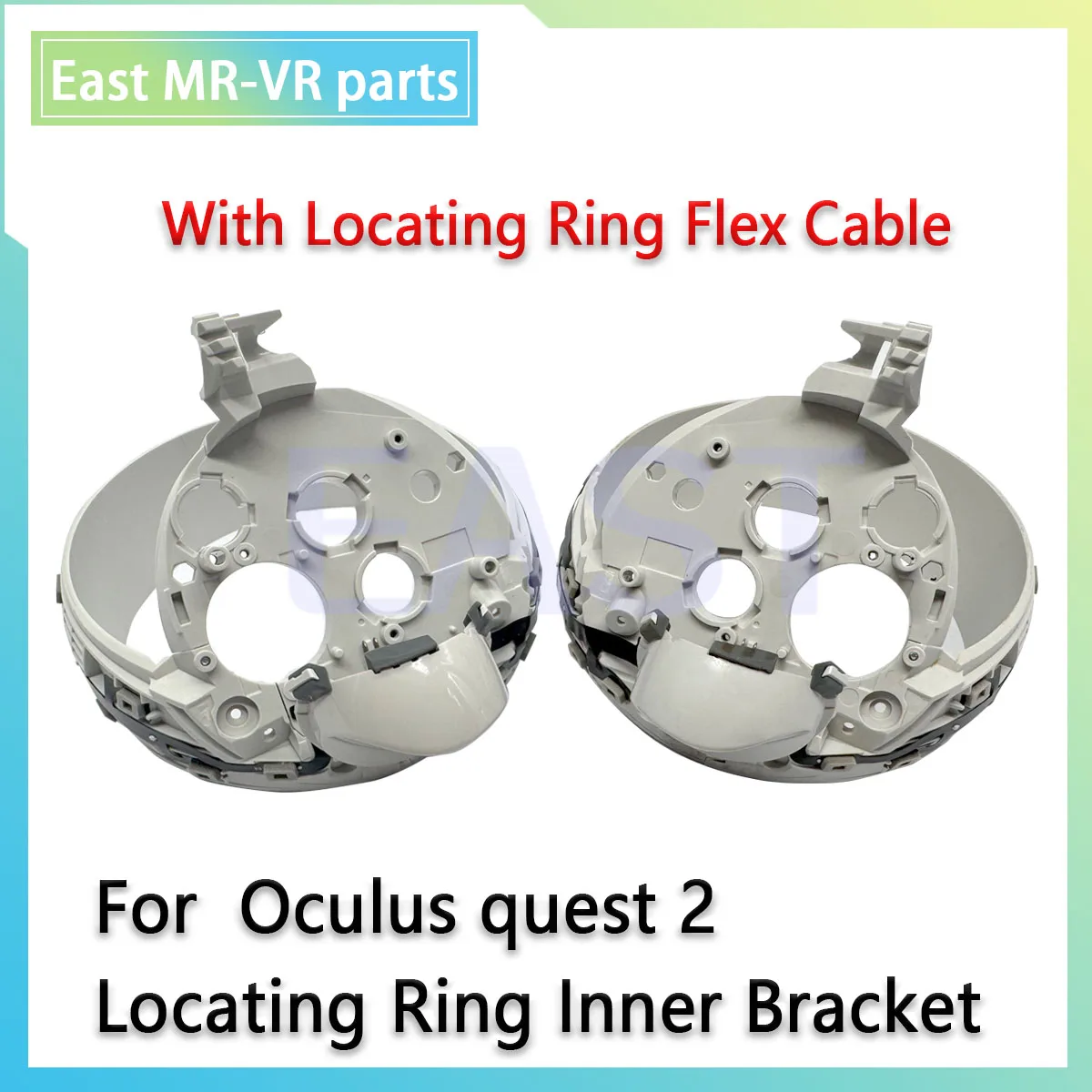 Original Left Right Controller Ring Bracket Cover for Meta Quest 2 VR Controller with Key and Locating Ring Flex Cable