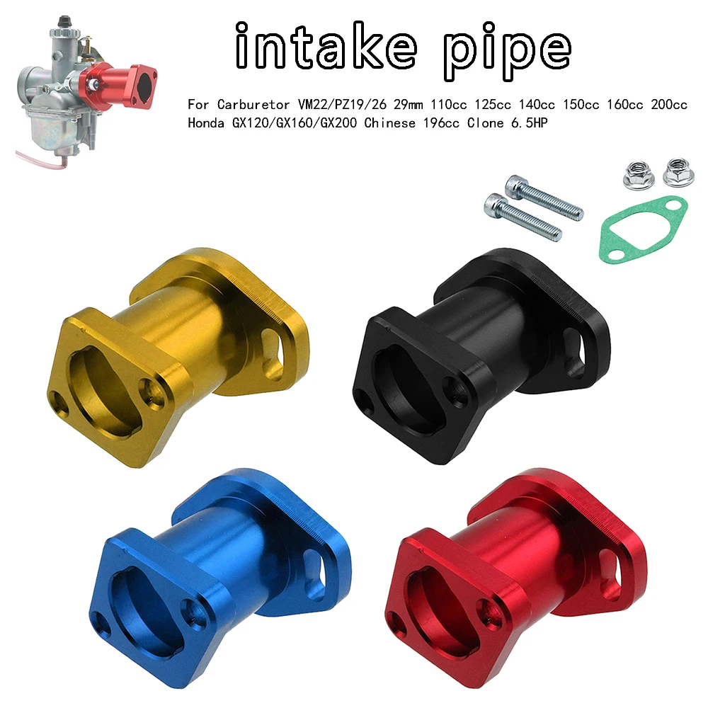 Intake Manifold Carbureto For VM22/PZ19/26 29mm 110cc 125cc 140cc 150cc 160cc 200cc GX120/160/200 Chinese 196cc Clone 6.5HP