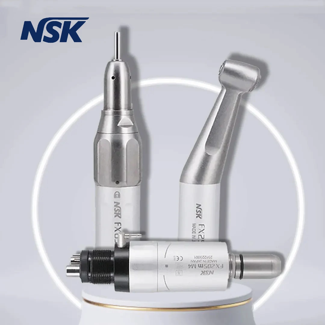 NSK FX25 FX65 Dental 1:1 Direct Drive Contra Angle Low Speed Handpiece Mini Head Dentistry Against Contra Angle Polishing Tools