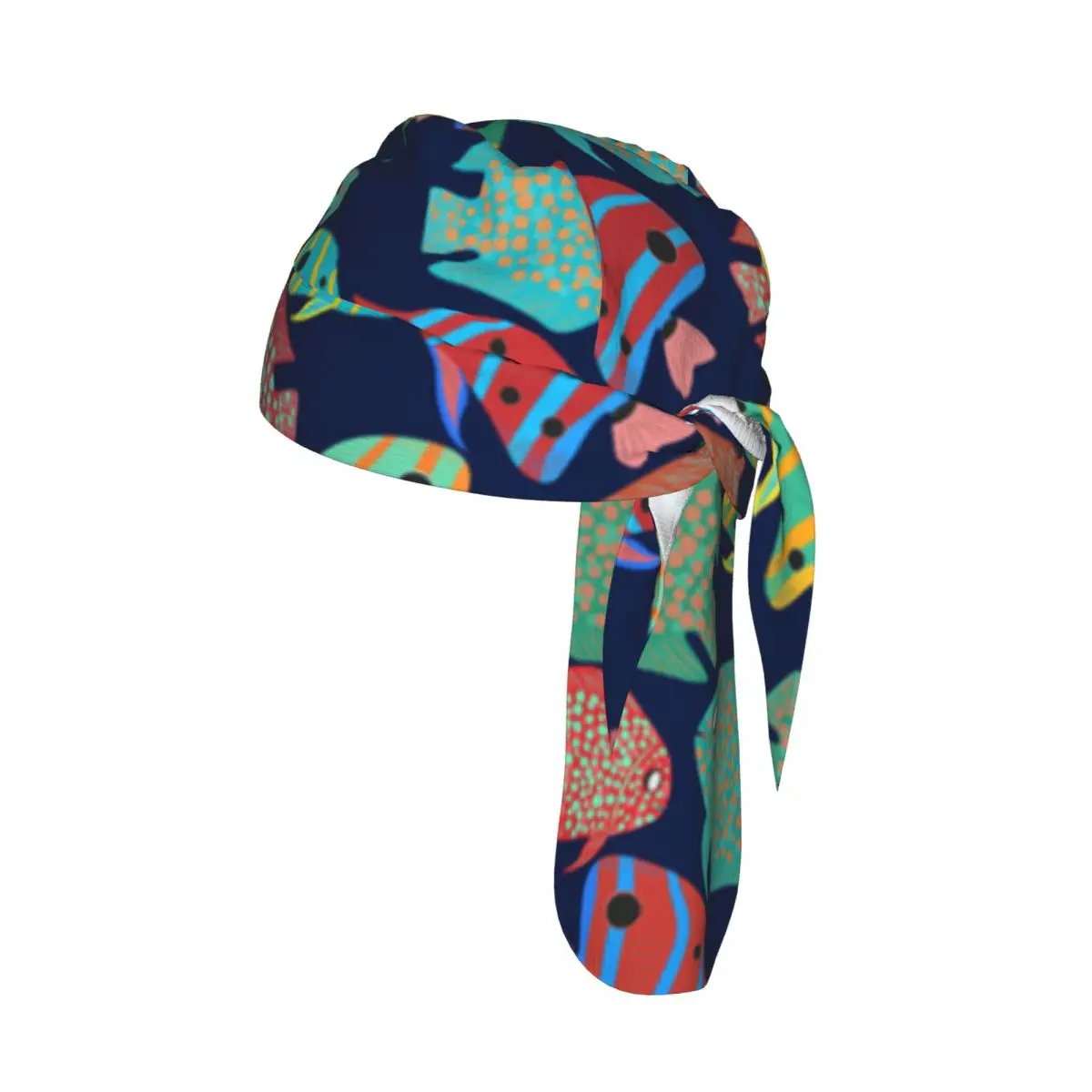 

Быстросохнущая велосипедная кепка, дышащая, влагоотводящая бандана с разноцветными рыбками, головной убор для активного отдыха, бега, пеших прогулок и езды на велосипеде