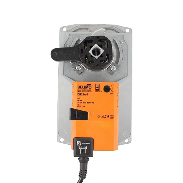 

BELIMO AC/DC 24V DR24A-5/DR24A-7 Rotary Actuator for butterfly Valves 90Nm Open/close 150 s IP54 motorized damper actuator