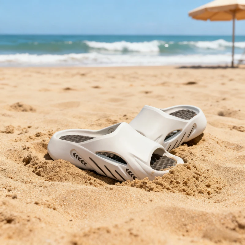 Comodi sandali scorrevoli da uomo per la spiaggia e la casa Suola antiscivolo Design leggero Pantofole da bagno per doccia Calzature estive