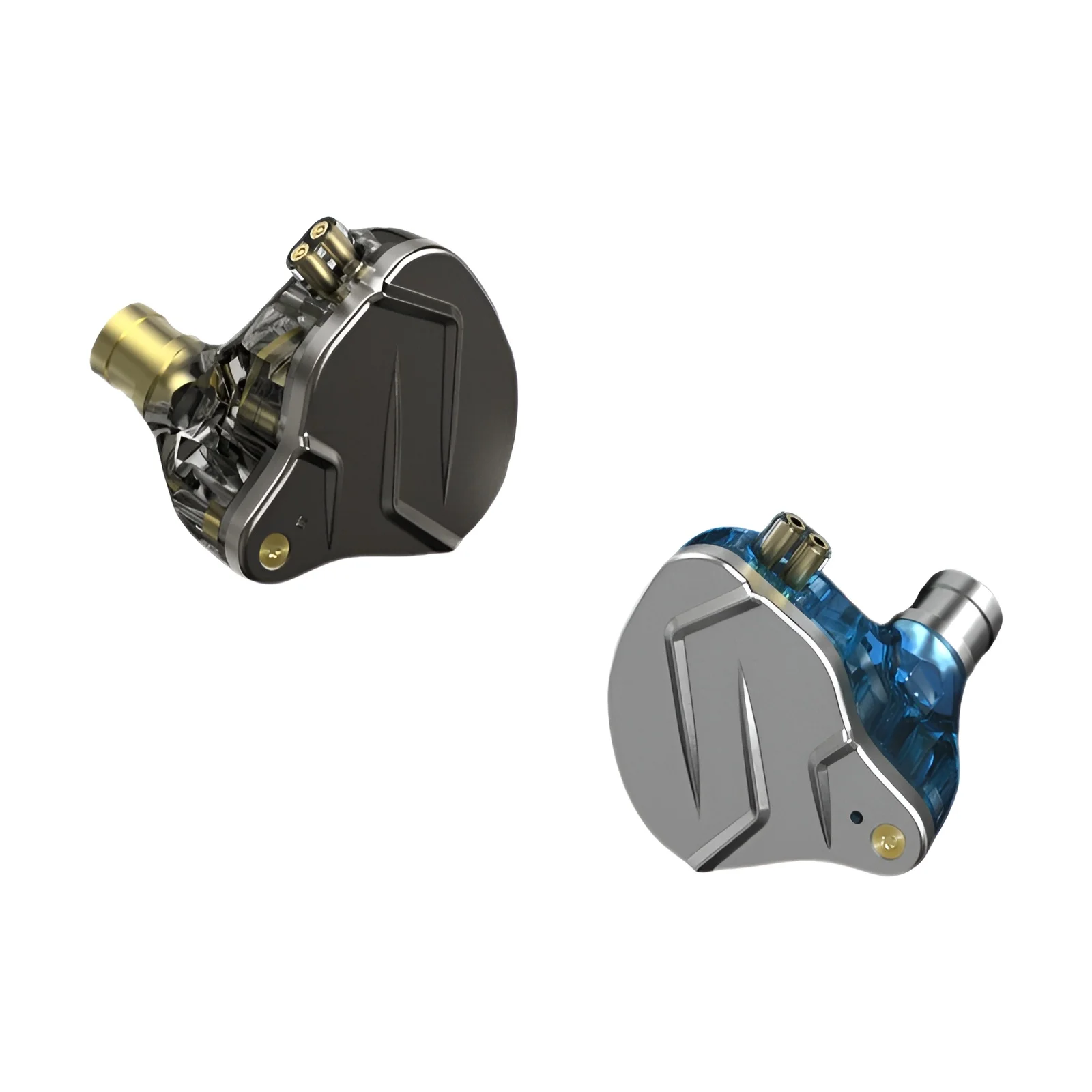 KZ ZSN Pro Metal Fones de ouvido 1BA + 1DD Tecnologia Híbrida HIFI Bass Fones de ouvido intra-auriculares esportivos com cancelamento de ruído