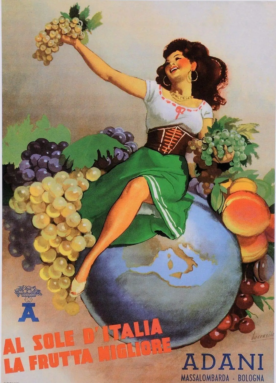New Vintage Retro Metal Tin Sign Italian Fruits Outdoor Street & Home Bar Club Kitchen Restaurant Wall Art Decor Plaque Sign