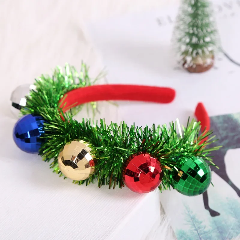 15pcs Women Boy Men Girls Holiday Party Color Ball Headbands Head Buckle Dress Up Gifts Christmas Halloween Festival