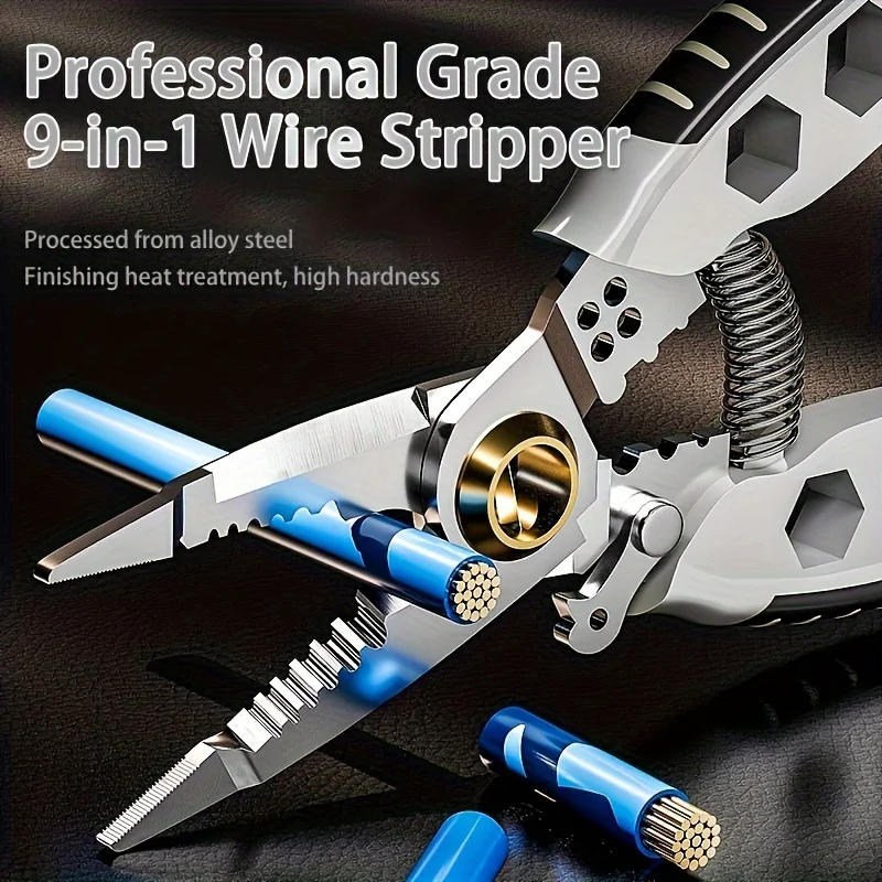 Hardware Tools Multifunctional Wire Stripper Pliers Multitool Sharp Cutting Labor Saving Hand Tool for Electrical Work