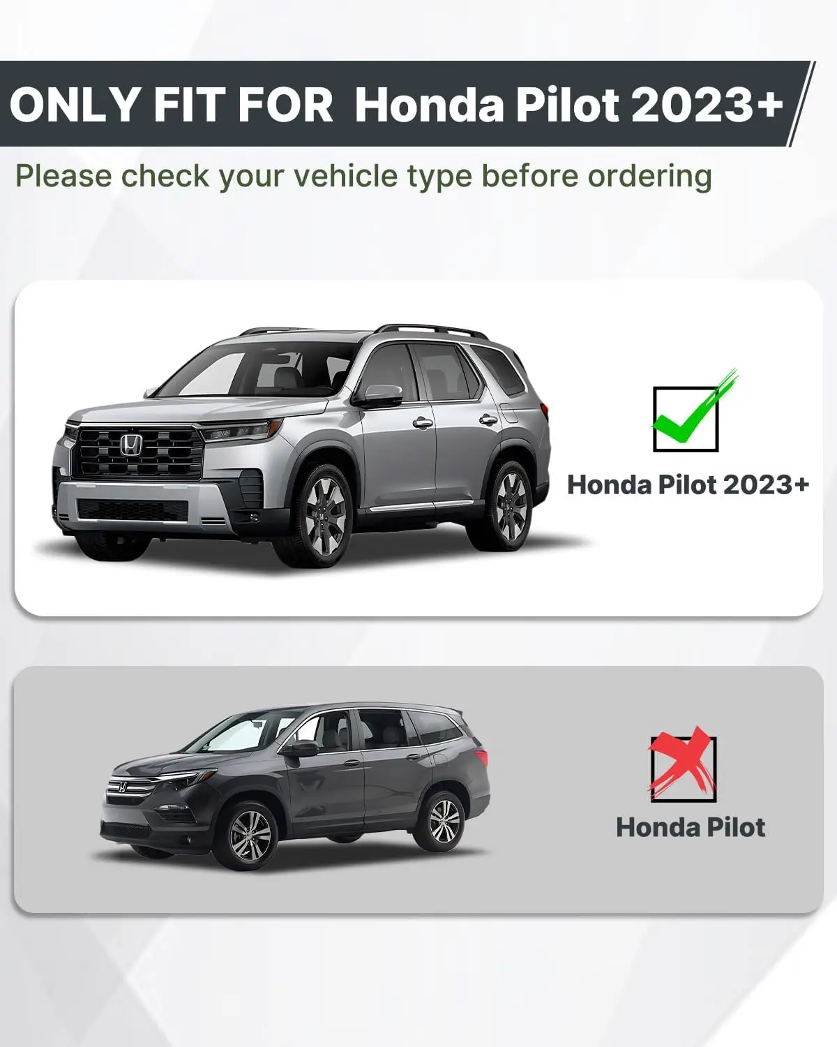 Running Boards for 2023-2026 Honda Pilot, Aluminum, High Load Capacity of 600 LBS