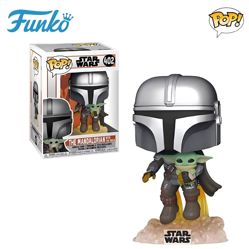 【In Stock】Funko POP Star Wars The Mandalorian Baby Yoda Collectible Action Figures Collectible Toy Gift - Image 4