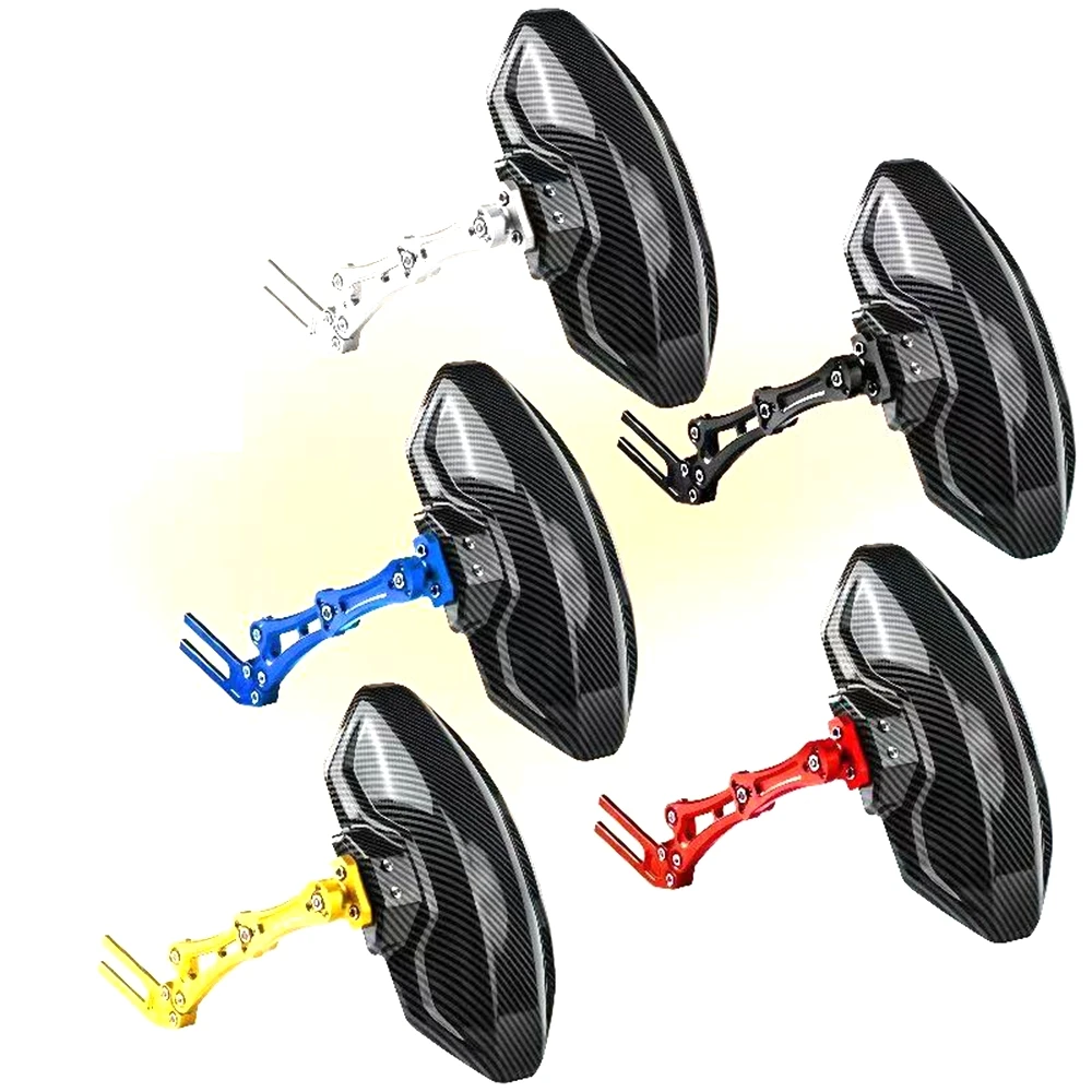 

Universal Electric Motorcycle Scooter Mudguard Aluminum Bracket Rear Fender For Within 10" Tire 360 Rotatable Adjustable Wing