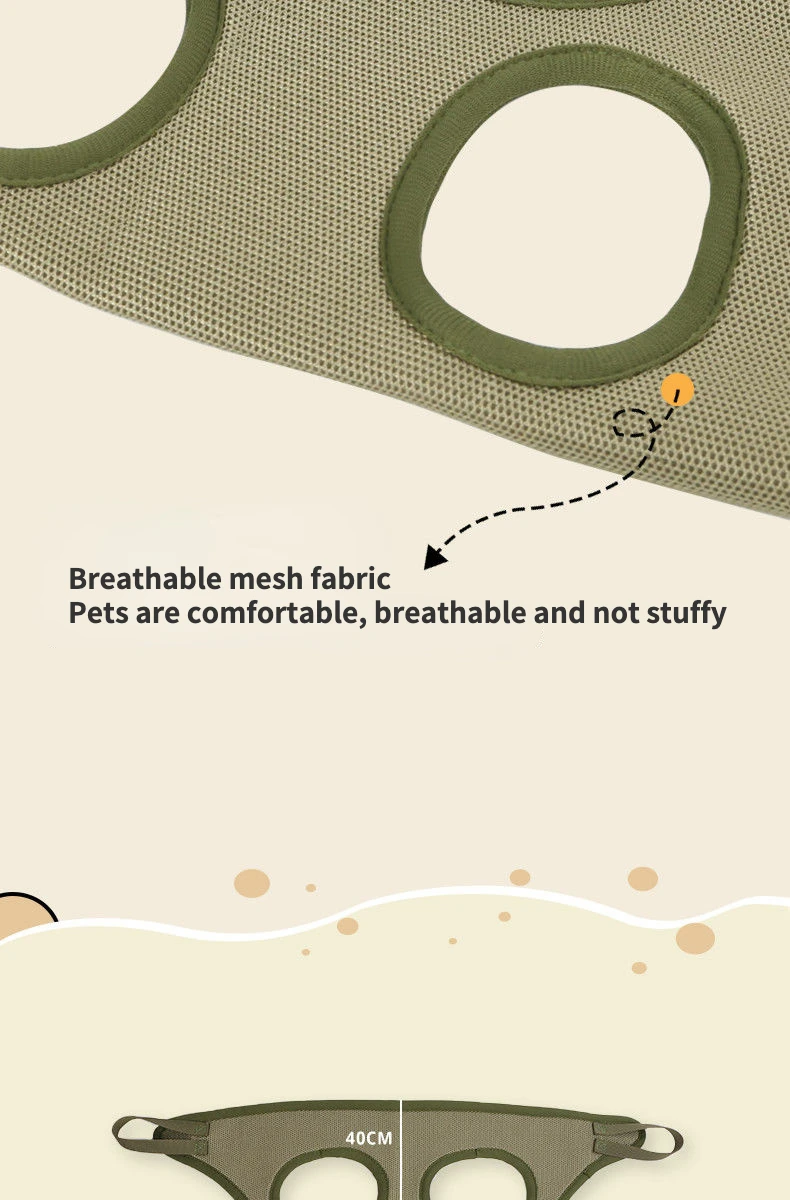 Cat Grooming Nail Cutting Anti Scratch Bite Fixed Bag Bath Trimming Restraint Bag Pet Beauty Hammock Hanging Pet Supplies Set