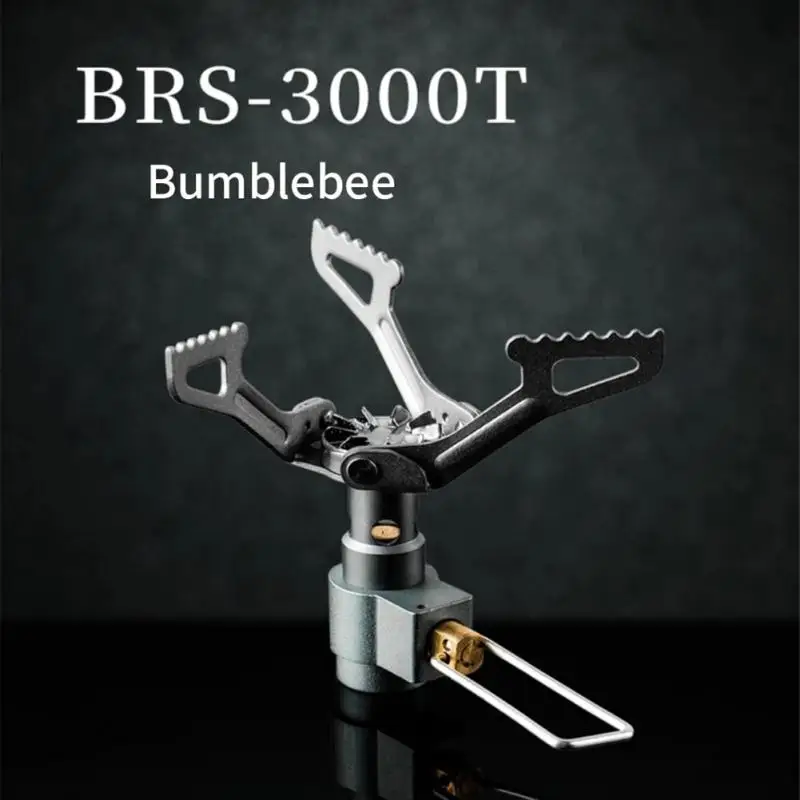 BRS-3000T Titanium Mini Camping Gas Burners 25g 2700W One-Piece Pocket Stove Outdooor Hiking Folding Cooking Furnace Portable