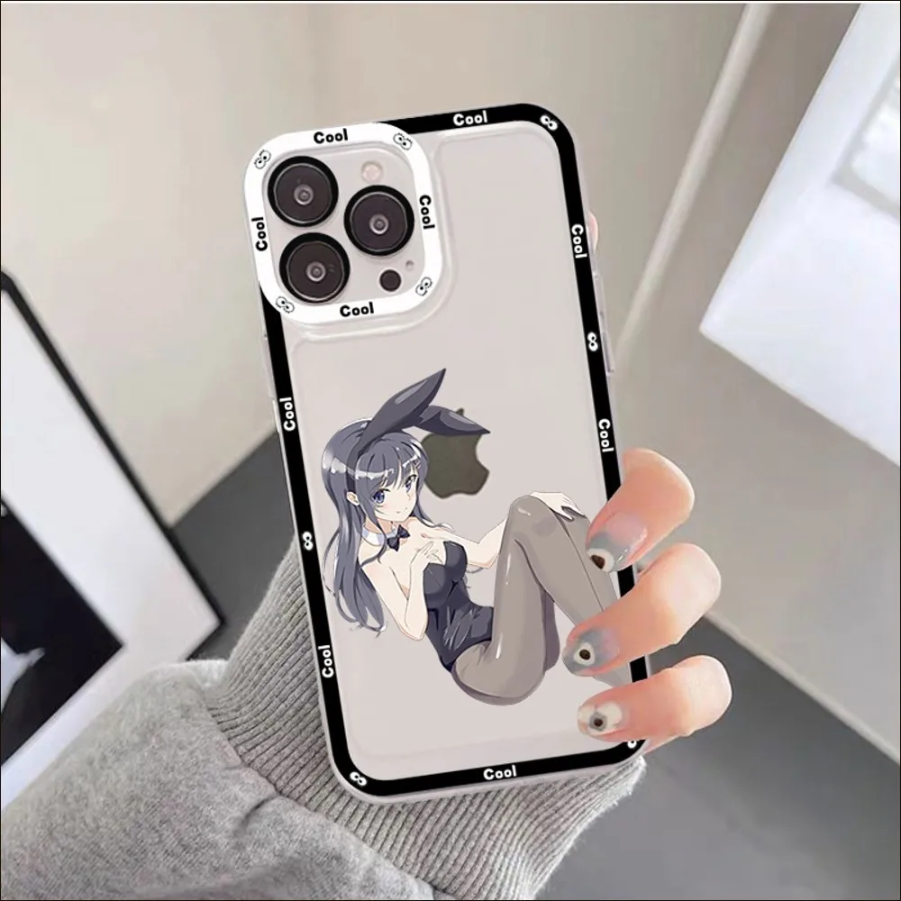 Anime Mai Sakurajima Phone Case For IPhone 11 12 13 14 Mini Pro Max XR X XS TPU Clear Case For 8 7 6 Plus SE 2020