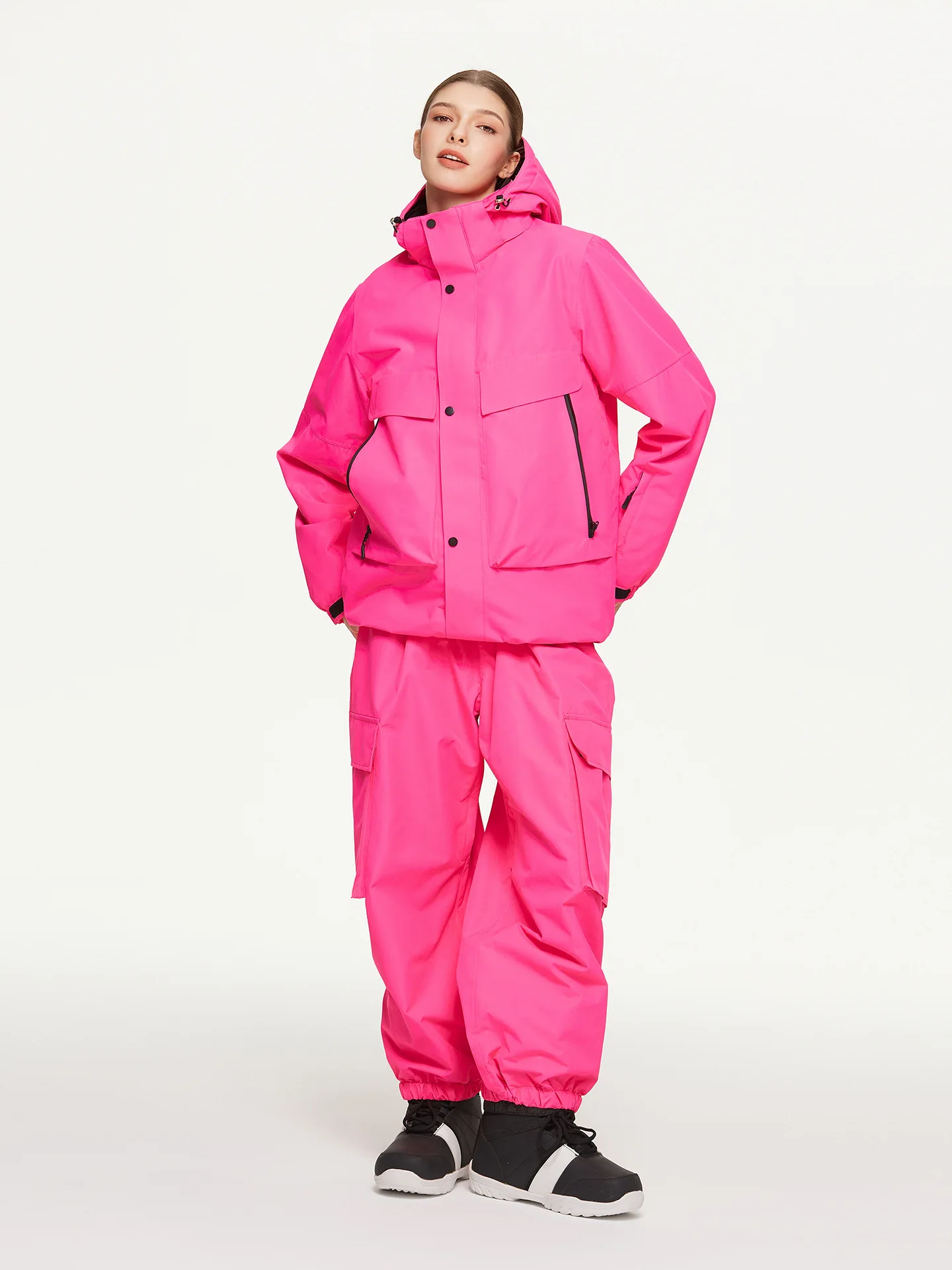 

Waterproof Thermal Ski Suit Set for Men and WomenWindproof Snowboard JacketandPants All-Mountain Winter SnowwearLatest Design678