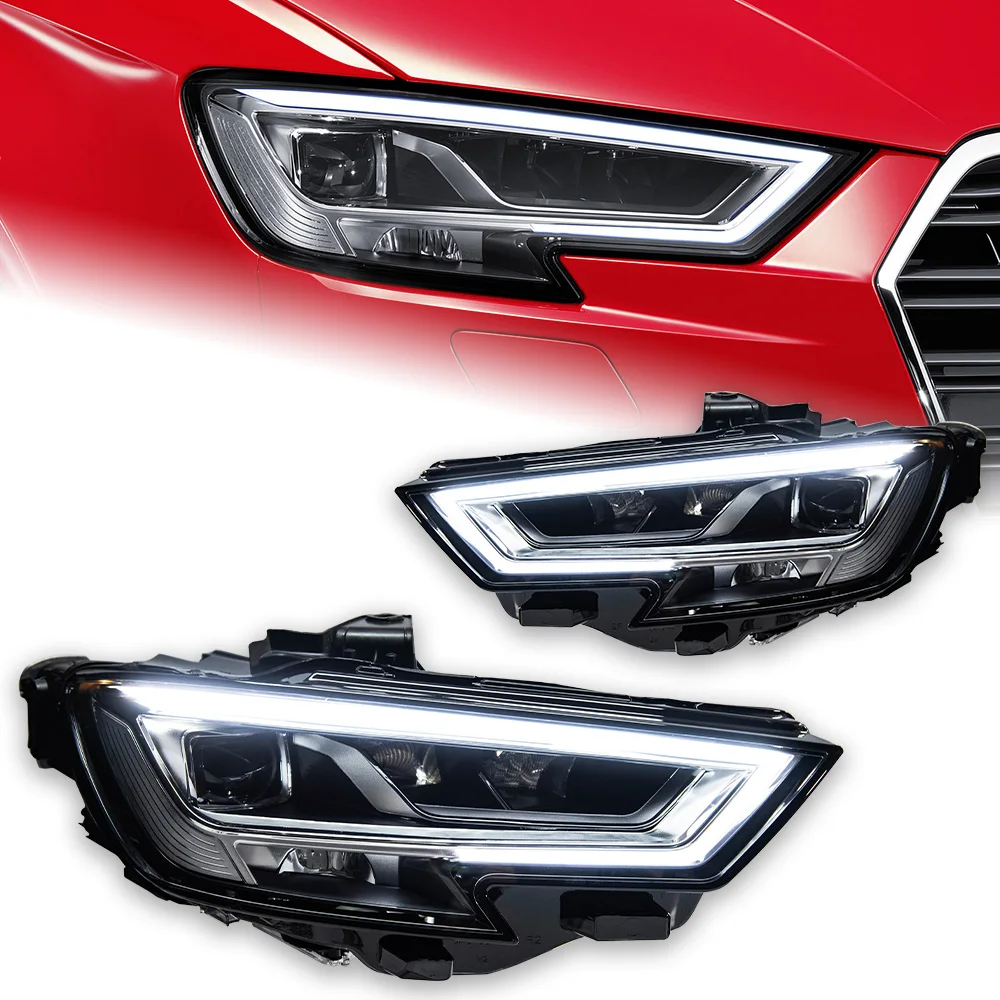 

2 PCS Car Lights for Audi A3 LED Headlight 2017-2020 A3 8V MQB LED Head Lamp Projector Lens DRL Front Automotive Accessories