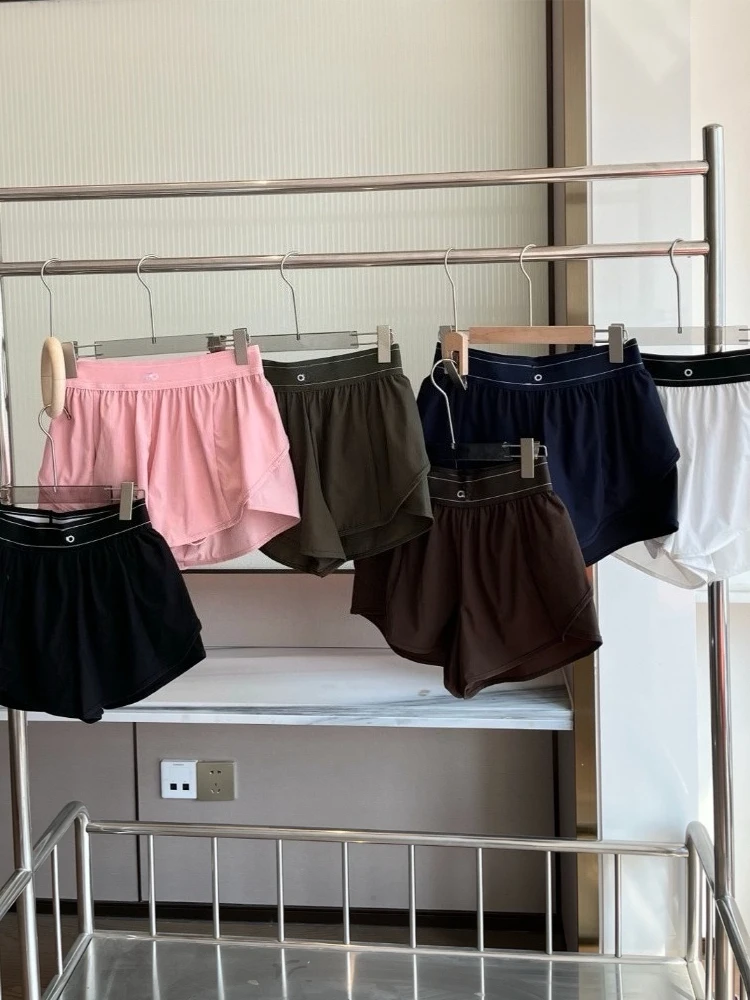 Running Fitness Quick-dry Breathable Sports Shorts Summer New Casual Loose Wide Leg Shorts for Women Black High Waisted Shorts