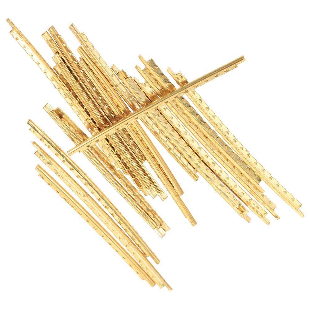 

20 Pcs Fret Wires 2 Guitar Fingerboard Wire 0mm Brass Folk Electric Guitar Accessories Fretboard Line Classical Parts