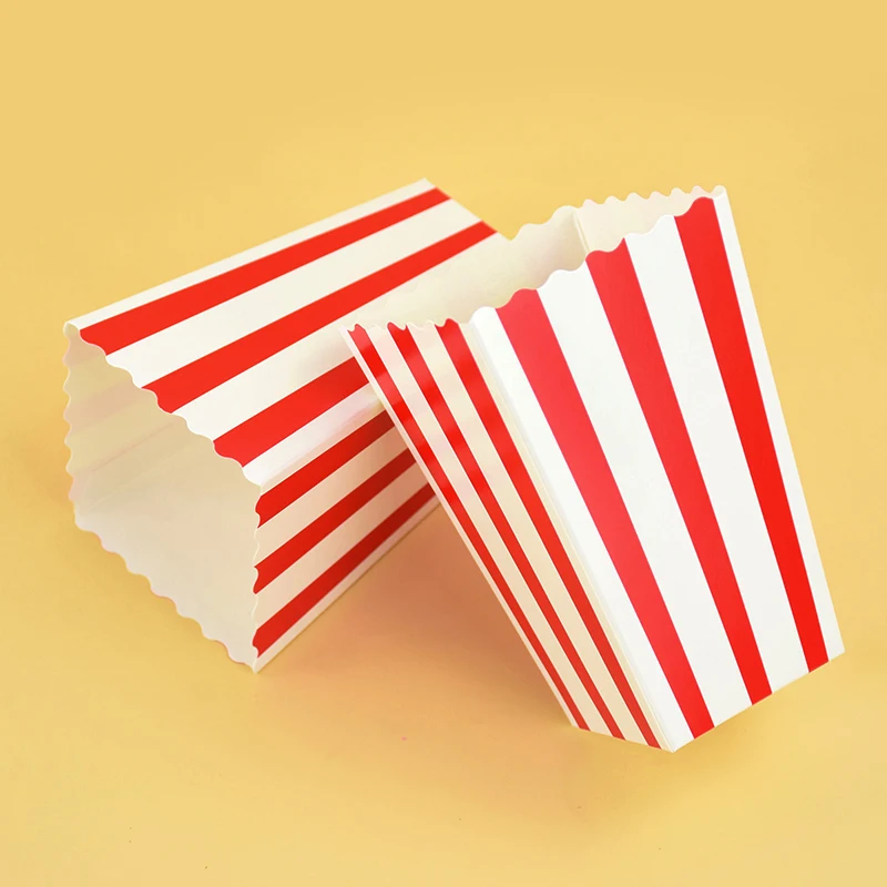 20/50 stücke Popcorn Box Eimer Pommes Frites Tasse Film Nacht Kinder Geburtstag Party Favors Snack Container Tasche Hochzeit Weihnachten liefert – Detail 7