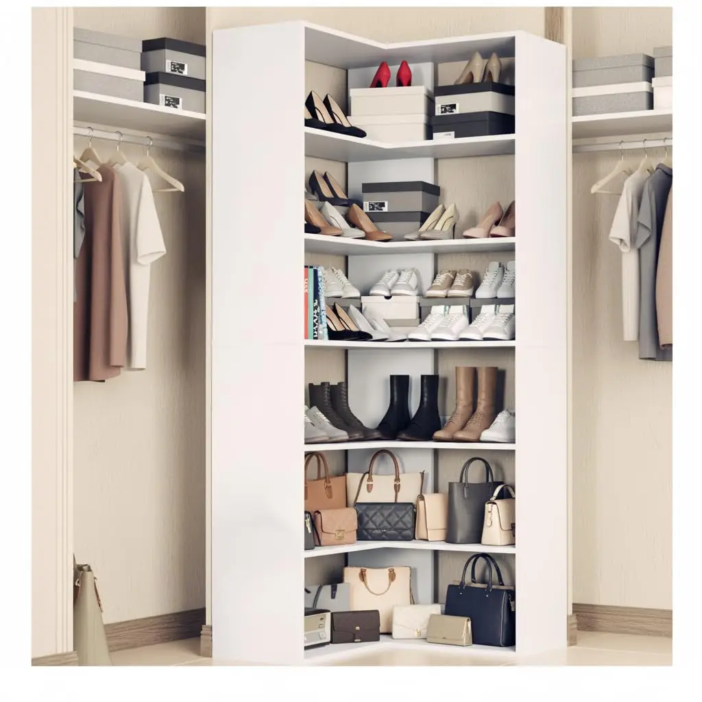 71" Corner Shoe Rac…