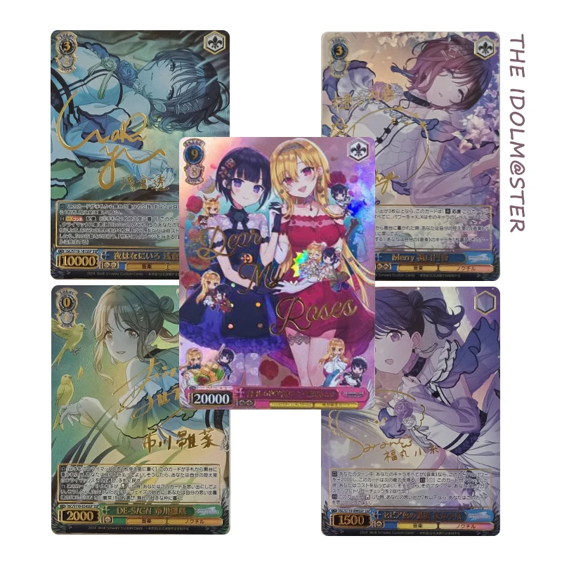 

Homemade Diy Japanese Anime THE IDOLM@STER Hoshii Miki Kisaragi Chihaya Shijou Takane Collection Card Toys Gift