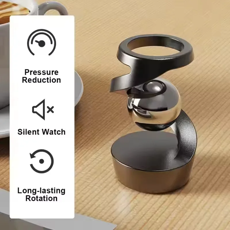 Desktop Gravity Defying Kinetic Gyro Levitating Toy Optical Illusion Stress Relief Relaxing Desk Fidget Toy