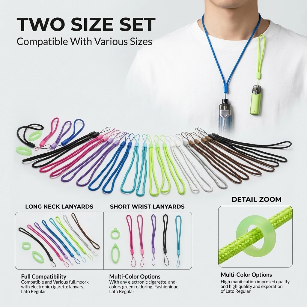 Universal Silicone Lanyard Set - Vape Band Silicone ulasan dan harga