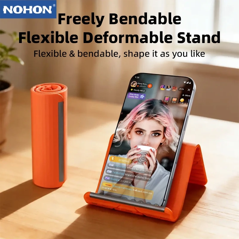 Lazy Portable Foldable Desktop Phone Holder Creative Deformable Multi-Functional Foldable Transforming Stand Travel Accessory
