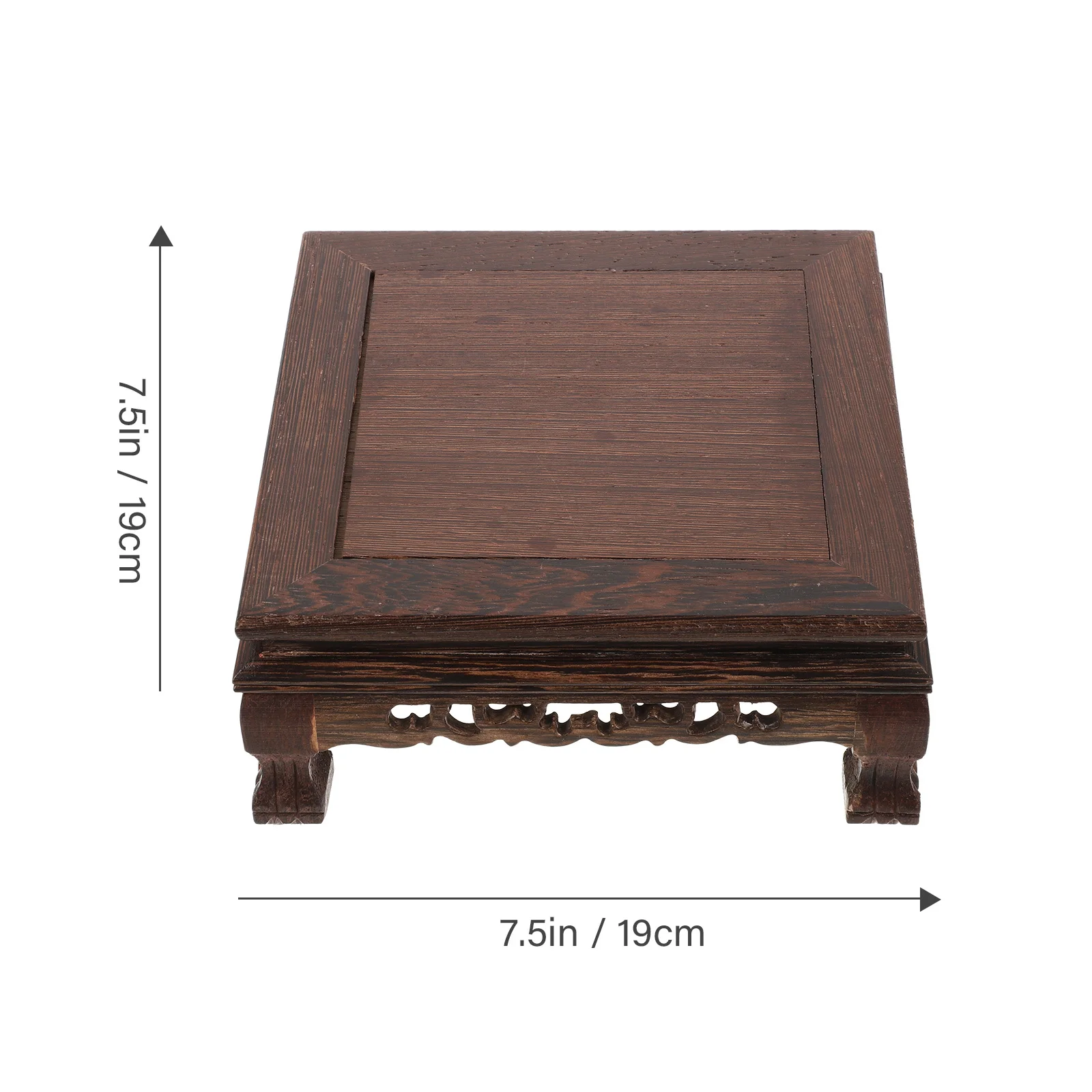 حامل عرض خشبي قاعدة يدوية رائعة على الطراز الصيني لمزهرية بونساي ديكور المنزل نبات قاعدة رضوخ خشبية