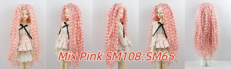 JD220 1/6 1/4 1/3 1/12 Blythes Extremely Long Curly Fashion Synthetic Mohair BJD Wig YOSD MSD SD Doll Accessories