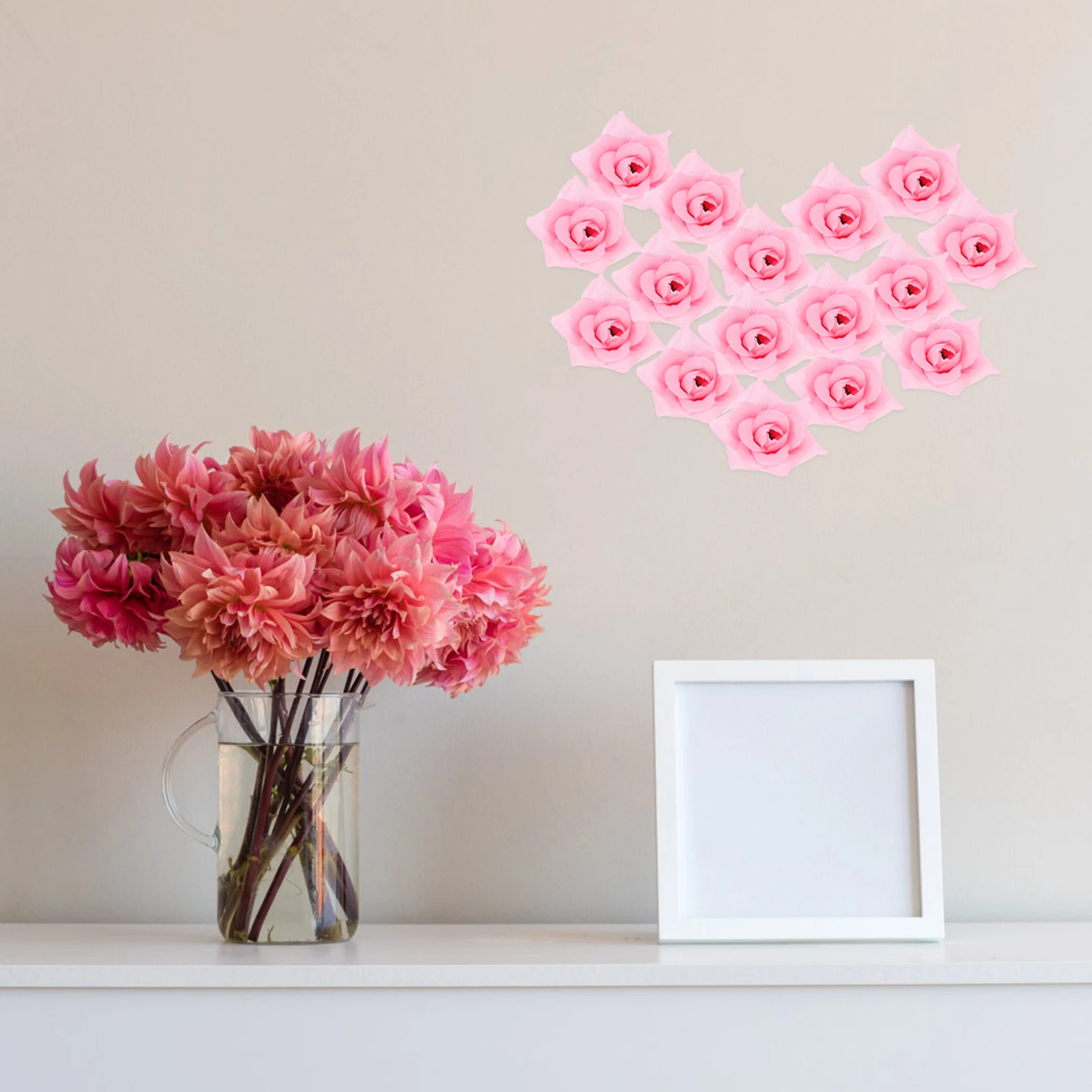 

100 Pcs Silk Rose Heads for Wedding Decor Making Fake Flower Fake Flower Heads Bridal Party SuppliesDecorative