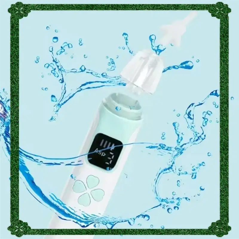 Elektryczny aspirator do nosa dla niemowląt z 24-godzinną dostawą, cichy sprzęt do usuwania kataru i zatkanych nosa, akcesoria dla noworodków.