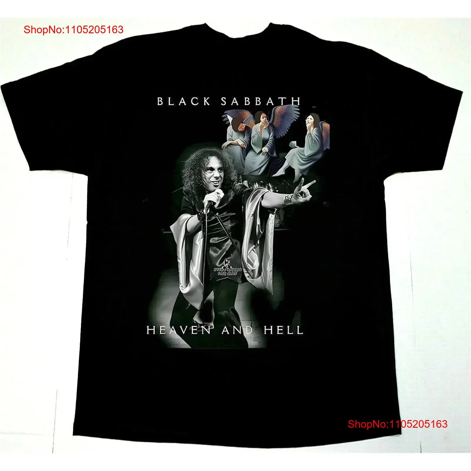 

Heaven and Hell Band Inspired T Shirt Rock Reprint S 4XL vintage Washed Unisex designer clothes Top For Everyday Wear Stretched