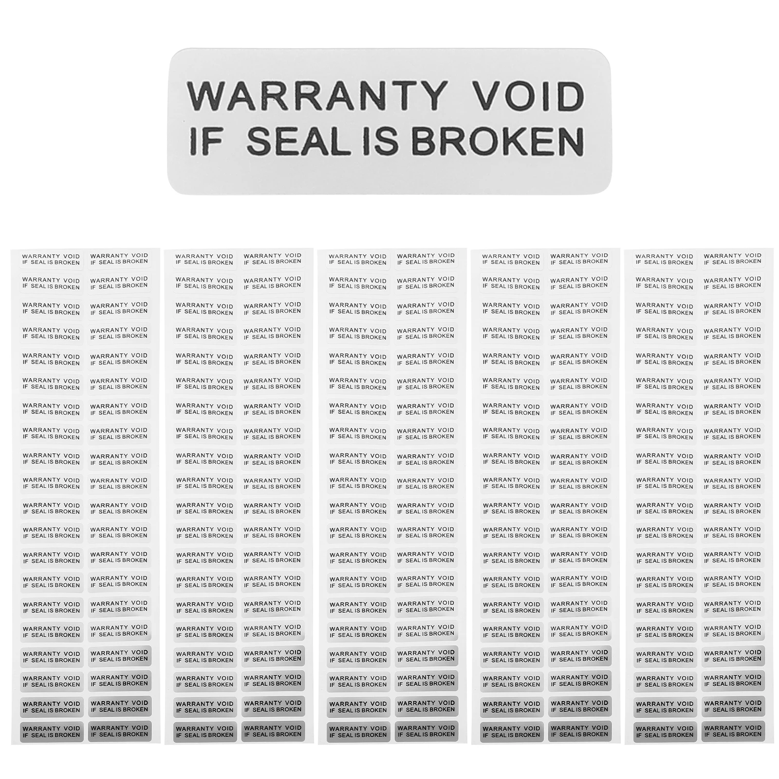400 قطعة ملصقات تحذيرية مقاومة للماء إذا ختم كسر ملصق باطلة لحماية الشحن ملصق لاصق ملصق ختم الملصق #5