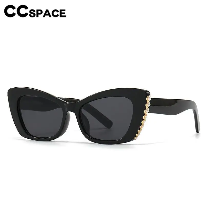 56664 Women Luxury Brand Sun Glasses Fashion Pearl Cat Eye Retro Outdoors Ultraviolet Protection Goggles Uv400