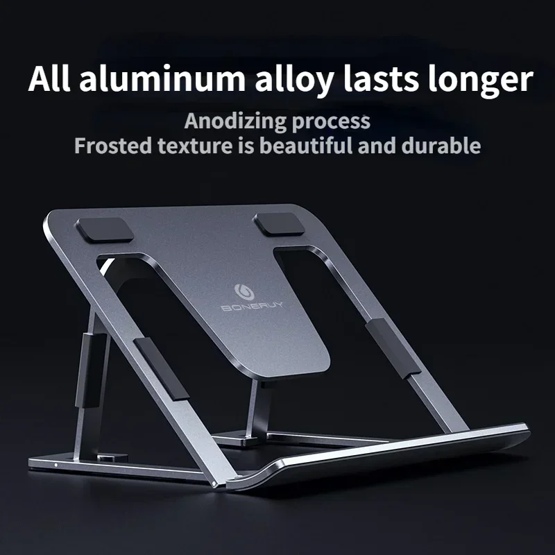 Laptop Stand Adjustable Non-slip Hollow Out Desktop Laptop Holder Aluminum Load 10kg Cooling Bracket for Laptop Tablet