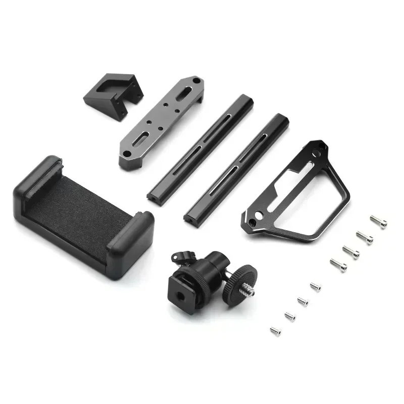 Metal Transmitter Protector Frame and Phone Holder YA-0711BK For Flysky Noble NB4 / NB4 Pro / NB4