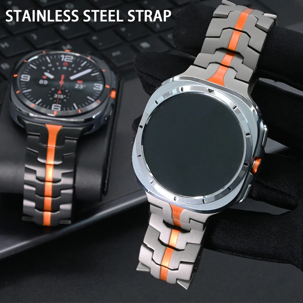 

Stainless Steel Strap for Samsung Galaxy Watch Ultra 47mm Correa Watchband Metal Bracelet for GALAXY Watch Ultra 47MM Wristbands