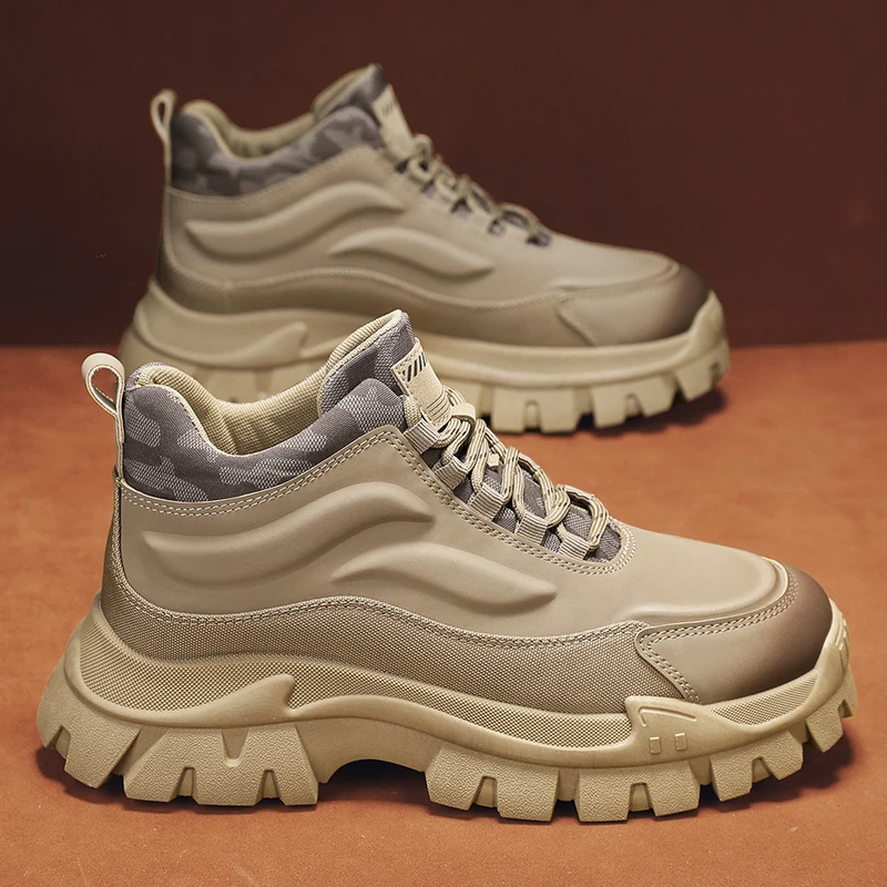 

CYYTL Mens Boots Ankle Casual Winter Shoes Cowboy Combat Tactical Motorcycle Chelsea Outdoor Hiking Work Luxury Designer Leather